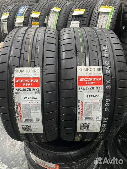 Kumho Ecsta PS91 245/40 R19 и 275/35 R19 98Y