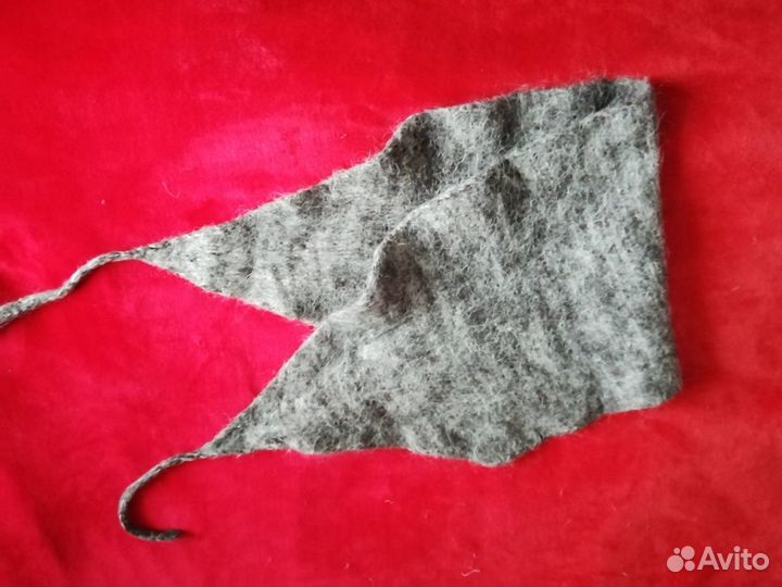 Вязаный пояс из собачьей шерсти. Объем 1м20 плюс з