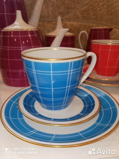 Чайно-кофейный сервиз Германия 1970х годов