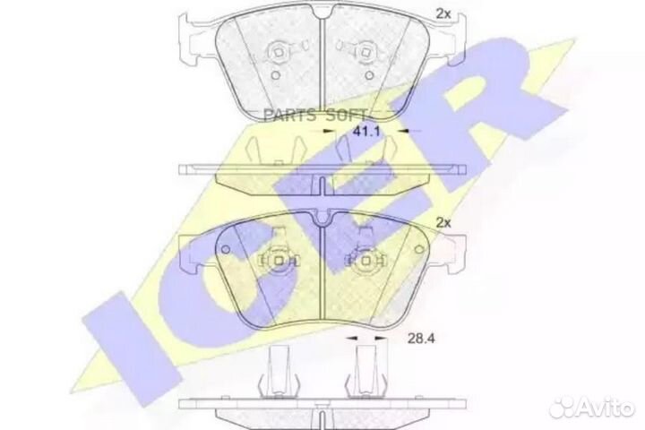 Icer 182085 Колодки торм.пер