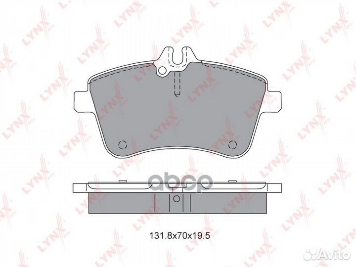 Колодки тормозные дисковые перед BD5309 LYN