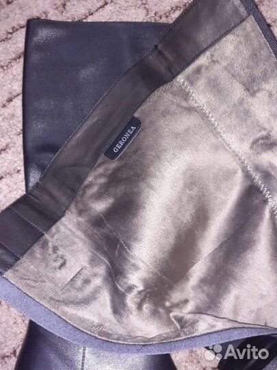 Сапоги кожаные