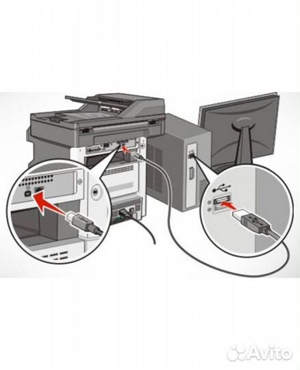 Кабель Usb 2.0 Am-bm (для принтера, сканера, мфу)
