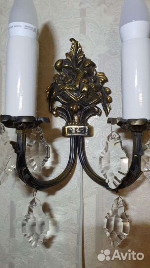 Старинное бра. Бронза