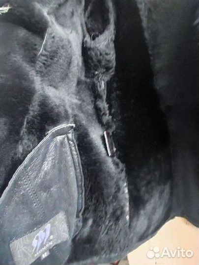 Дубленка с мехом чернобурка