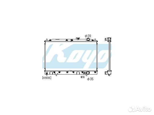 Радиатор охлаждения MT 1.6L 1.8L Lancer