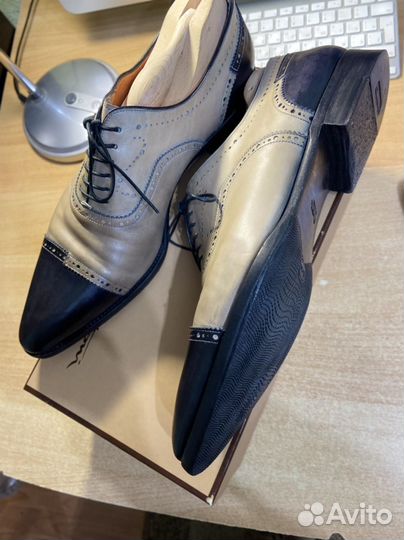 Туфли, оригинал от Santoni 43,5, размер 9 1/2