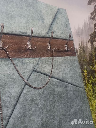 Мягкая панель в прихожую / вешалка / идея подарка