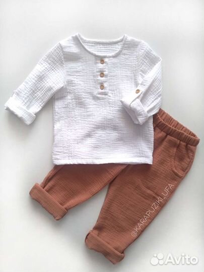 Одежда для мальчиков новая (муслин, трикотаж)