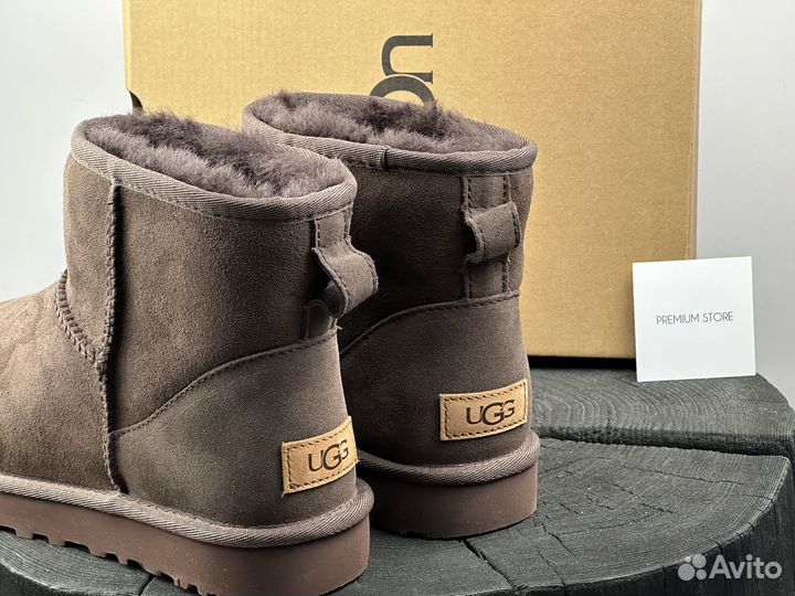 Угги UGG Classic Mini Chocolate натуральные
