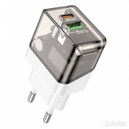 Адаптер Сетевой Borofone BA80A Scenery USB/Type-C