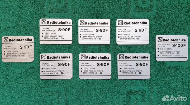 Шильдики от S-90F S-100F S-50B S-90B