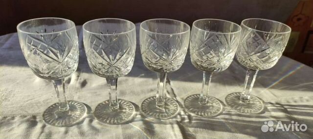 Хрустальные фужеры Чехословакия