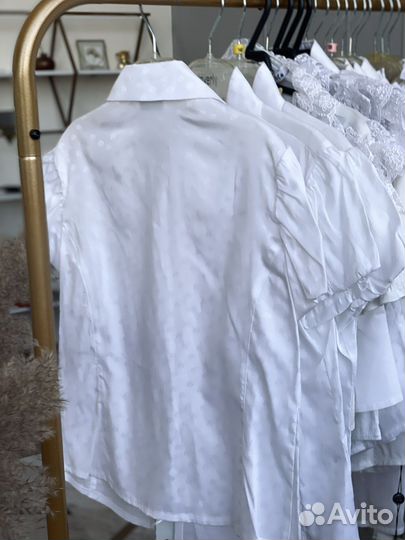 Блузка, Рубашка новая 146 с коротким рук