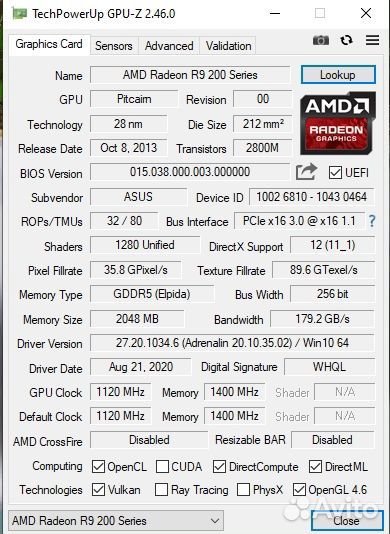 Видеокарта R9 270X