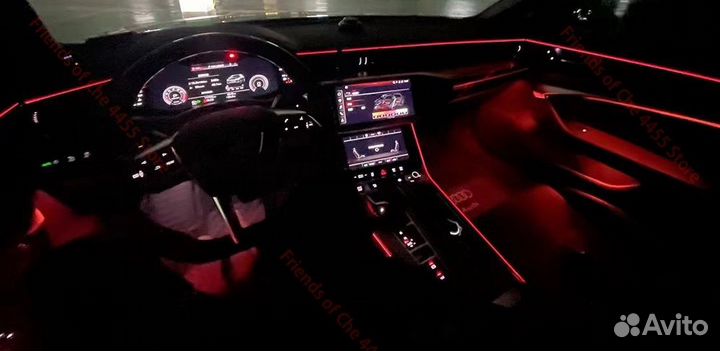 Цветная подсветка салона (только ноги) Q8 Q7 A6A7