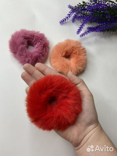 Пушистая резинка новая в ассортименте