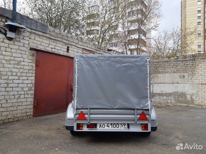 Прицеп легковой двухосный мзса 2500*1250 с тентом