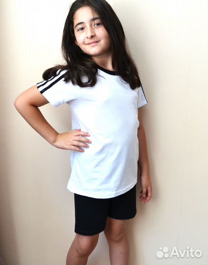 Костюм спортивный Футболка+шорты110-152 рост