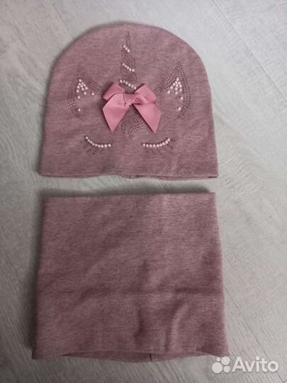 Комплект шапка, шарф