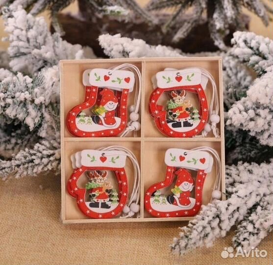 Деревянные игрушки 12 шт