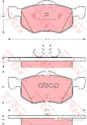 Колодки передние Ford maverick, mazda tribute