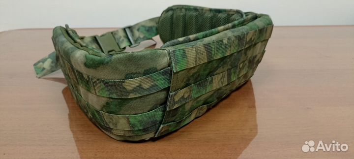 Разгрузочный тактический пояс под баллистику мох