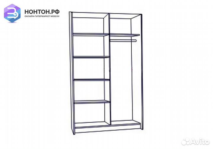 Шкаф-купе Европа 1.35 м