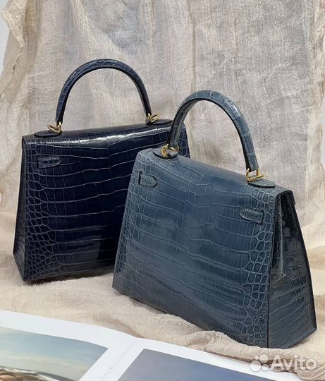 Сумка hermes kelly крокодил