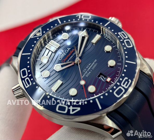 Часы мужские Omega Seamaster Diver 300m Синие