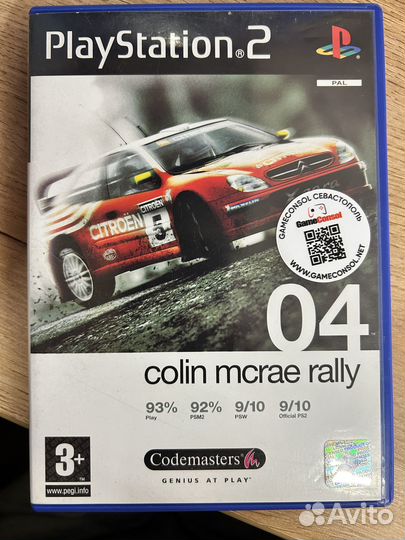 Colin McRae Rally 04 для PS2 бу