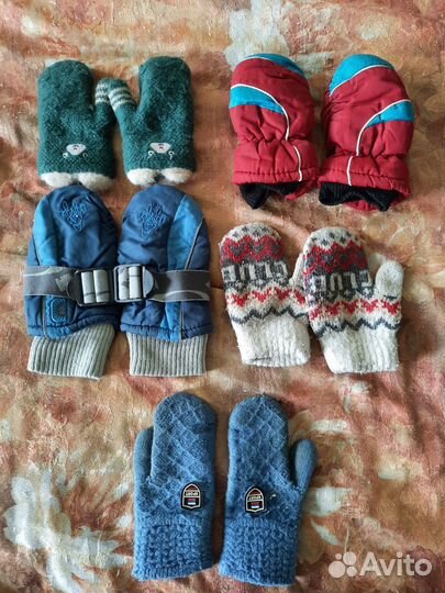 Варежки до 6 лет