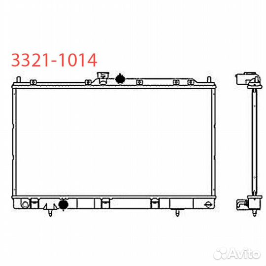 Радиатор охлаждения Sakura 33211014