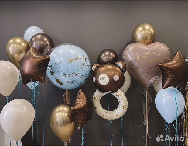 Воздушные шары гелиевые шары на выписку из роддома объявление продам