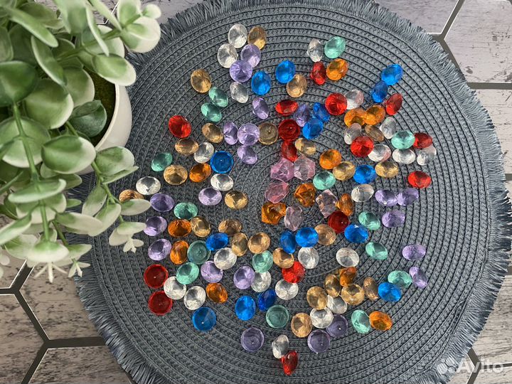 Декоративные камушки акриловые Аквариум Декор