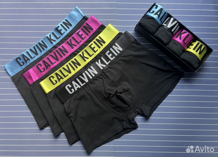 Трусы Calvin Klein черные 4 шт