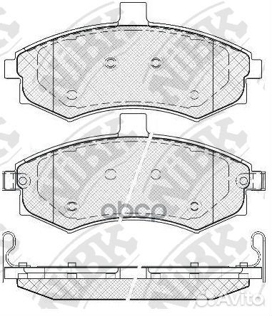 Колодки тормозные дисковые перед PN0788 NiBK