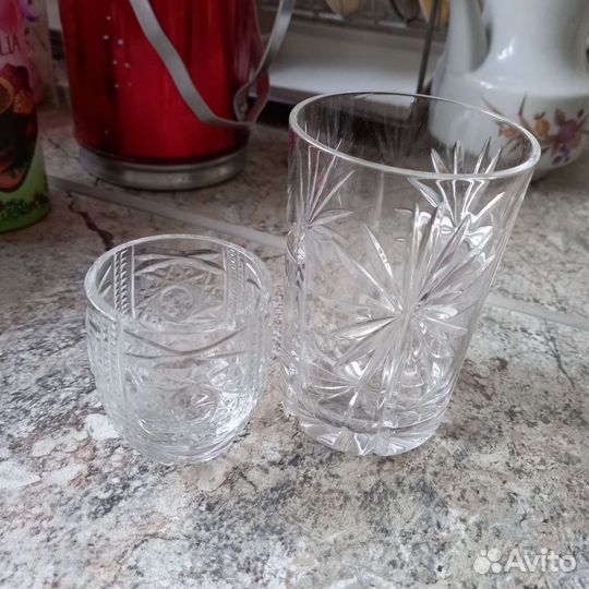 Стопка и стакан хрусталь СССР
