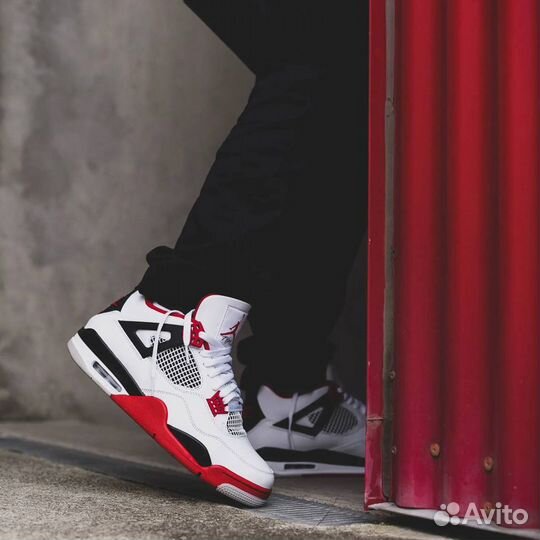 Кроссовки Air Jordan 4 Fire Red (36-45)