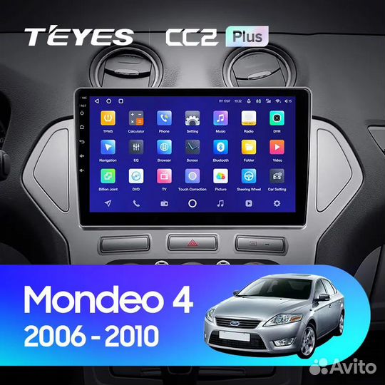 Магнитола для Ford Mondeo 4 Teyes CC2 plus 4/64