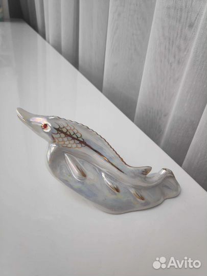 Фарфоровая статуэтка СССР. Щука 1959г