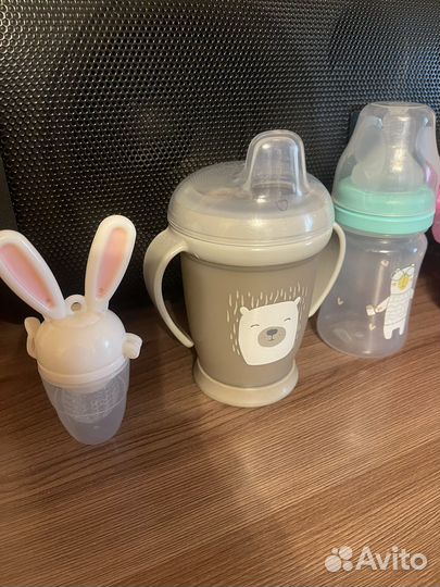 Поильник, бутылочка, ниблер новые