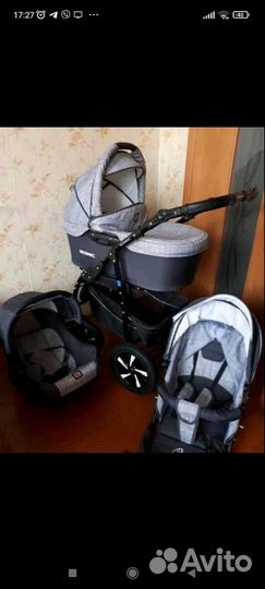 Коляска 3 в 1 бу