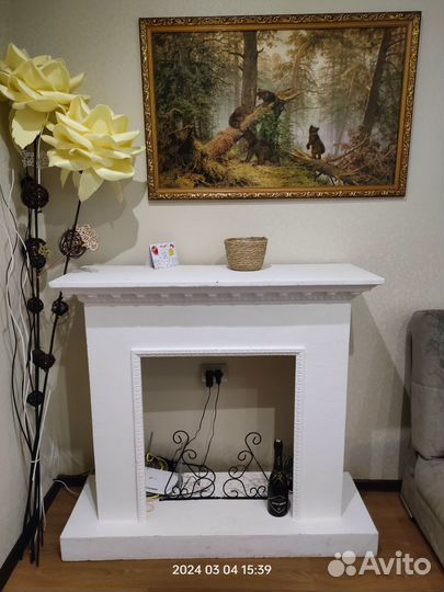 Декоративный камин б/у