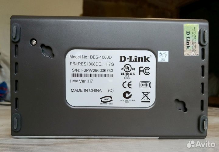Коммутатор/хаб Ethernet switch D-Link DES-1008D
