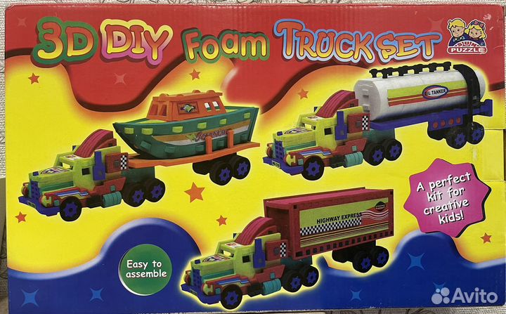 Мягкий 3D конструктор-пазл 