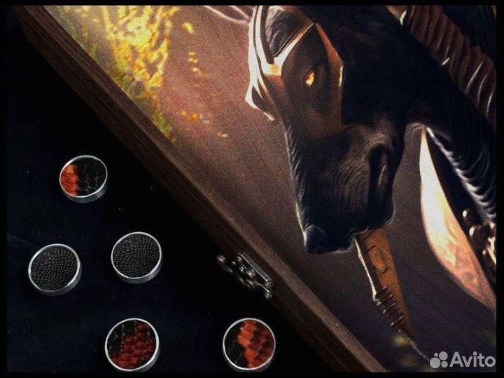 Нарды ручной работы с индивидуальным рисунком