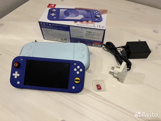 Nintendo Switch Lite Синяя + Карта Памяти 128 Гб купить в Москве ...