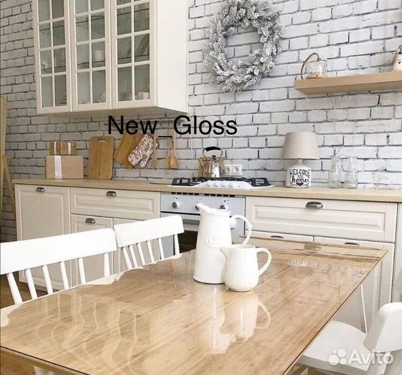 Мягкое гибкое стекло на стол скатерть клеёнка