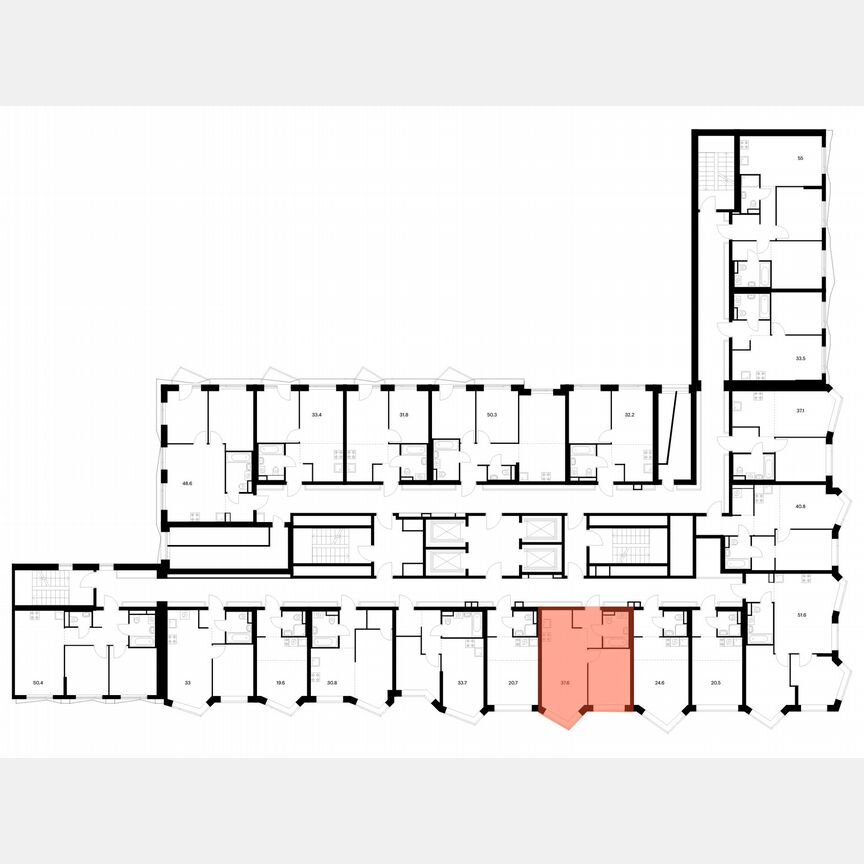 1-к. квартира, 37,6 м², 3/31 эт.